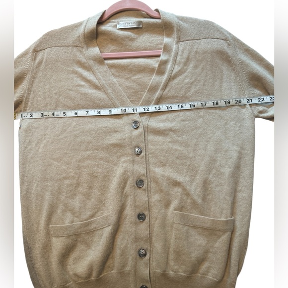 Crimson Paris France cashmere cardigan quiet luxury boho classic classy preppy - Picture 6 of 10